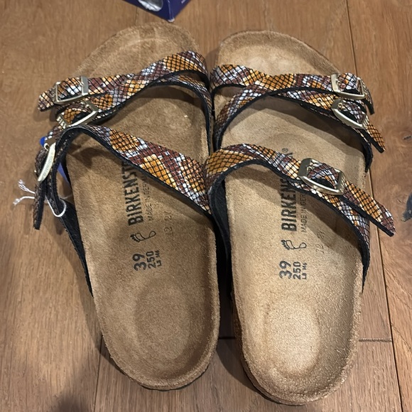 Birkenstock Women's Franca python brown size 39 new w/tag never worn sz 8.5 - Picture 2 of 5